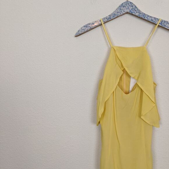 NWT BB Dakota Yellow Kaless Off-the-Shoulder Dress - Picture 4 of 8
